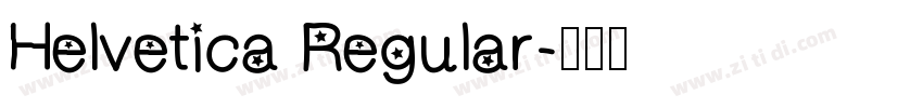 Helvetica Regular字体转换